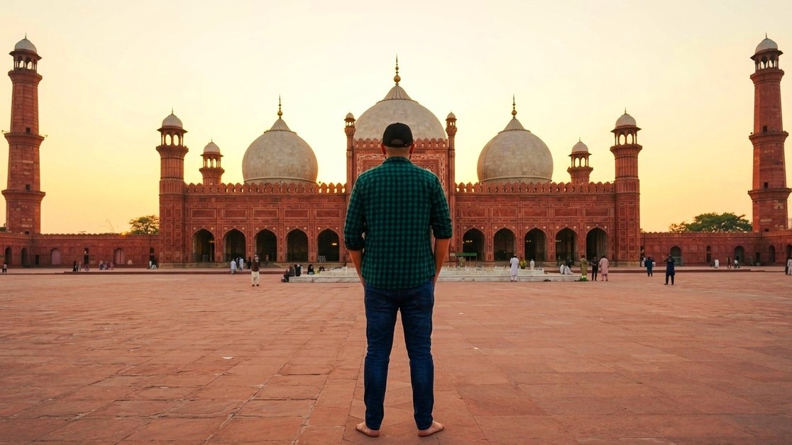 Shehryar Saeed at Badshahi Mosque